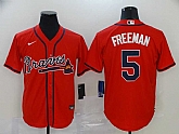 Braves 5 Freddie Freeman Red 2020 Nike Cool Base Jersey,baseball caps,new era cap wholesale,wholesale hats